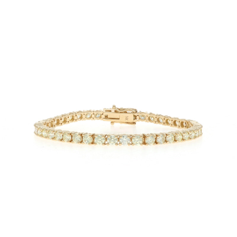 9.00ctw Diamond Bracelet Yellow Gold