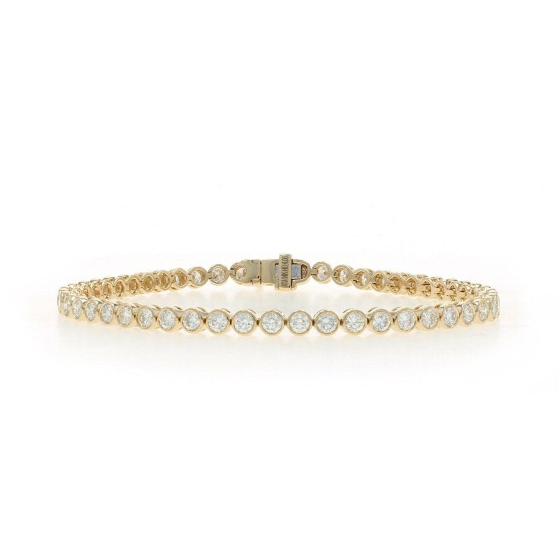 4.06ctw Diamond Women's Bracelet Yellow Gold