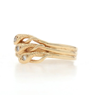 Diamond Women's Band Yellow Gold