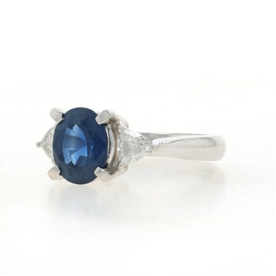 2.55ctw Sapphire and Diamond Women's Ring Platinum