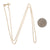 Diamond Cut Wheat Chain Necklace Yellow Gold