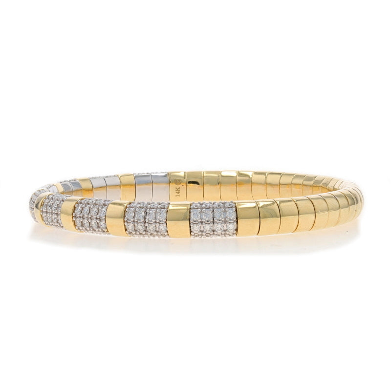 1.91ctw Diamond Bracelet Yellow Gold