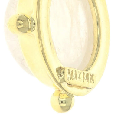 6.10ct Moonstone Pendant Yellow Gold