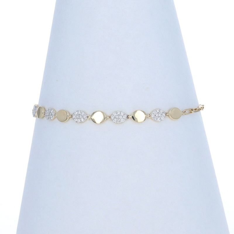 .54ctw Diamond Bracelet Yellow Gold