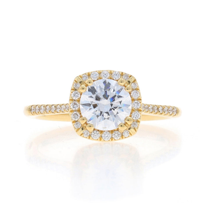 Coast .16ctw Cubic Zirconia and Diamond Ring Yellow Gold