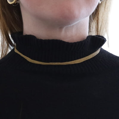 Women's Cable Chain Multi-Strand Necklace Yellow Gold