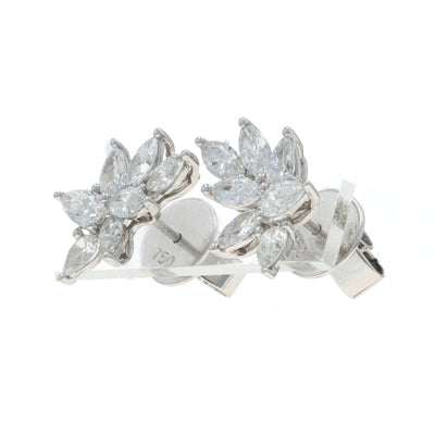 1.96ctw Diamond Earrings White Gold