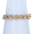 Diamond Cut Double Curb Bracelet Yellow Gold