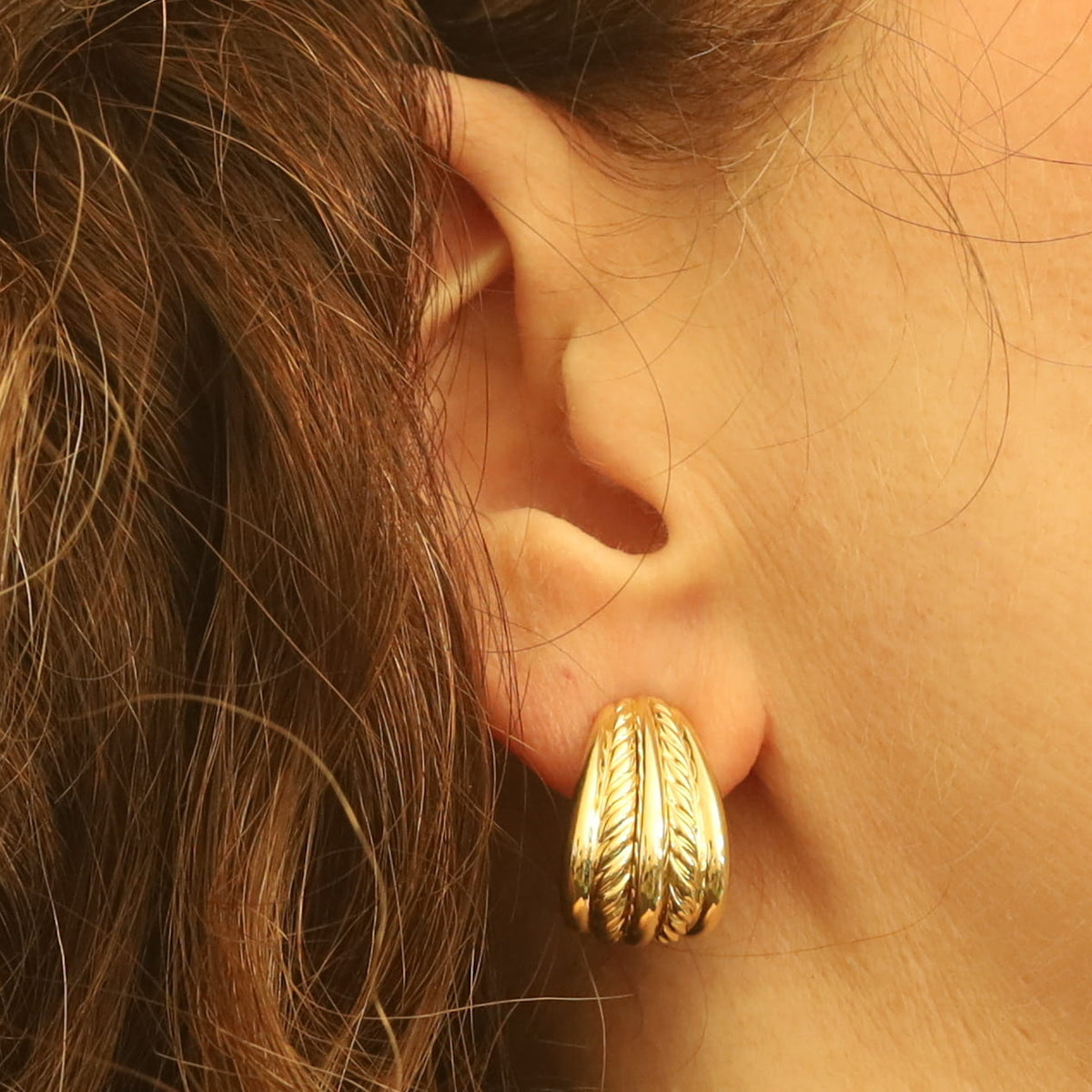 David Yurman Earrings Yellow Gold