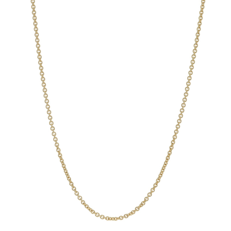 Cable Chain Necklace Yellow Gold