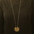 Tiffany & Co. Atlas Large Disc Pendant Necklace Yellow Gold