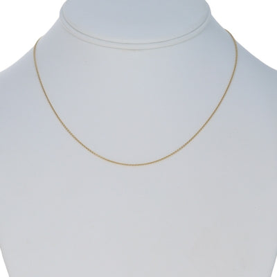 Cable Chain Necklace Yellow Gold