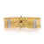 Roberto Coin Elephant Skin .45ctw Diamond and Synthetic Ruby Bracelet Yellow Gold