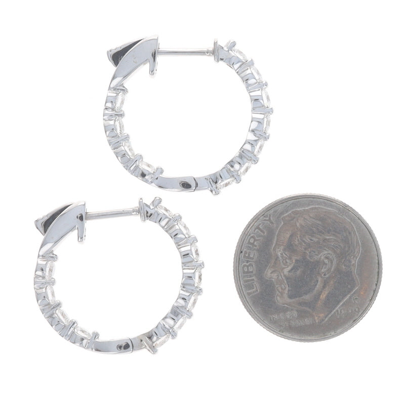 1.15ctw Diamond Earrings White Gold