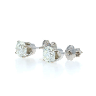 1.01ctw Diamond Earrings White Gold
