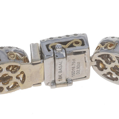 19.68ctw Diamond Bracelet White Gold