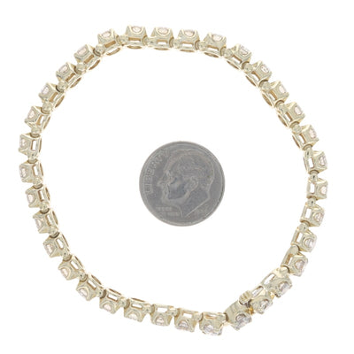 6.12ctw Diamond Women's Bracelet Yellow Gold