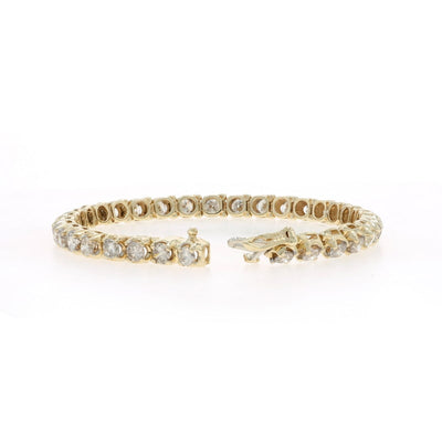 6.12ctw Diamond Women's Bracelet Yellow Gold