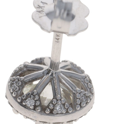 2.04ctw Diamond Women's Earrings White Gold