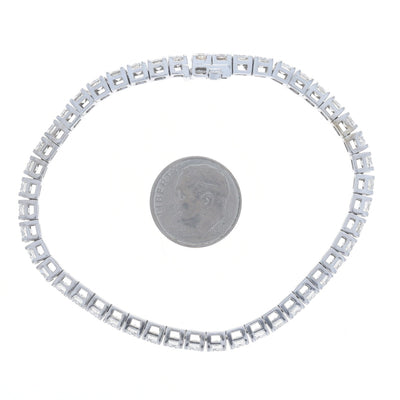 7.36ctw Diamond Bracelet White Gold