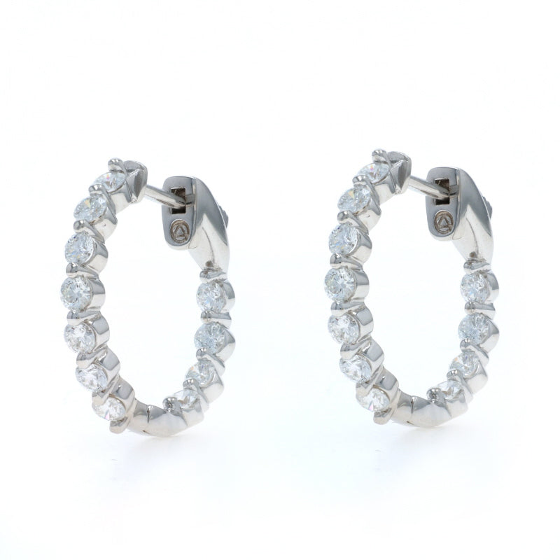 1.15ctw Diamond Earrings White Gold