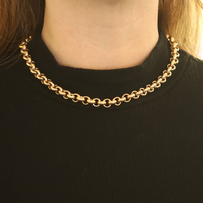 Rolo Chain Necklace Yellow Gold