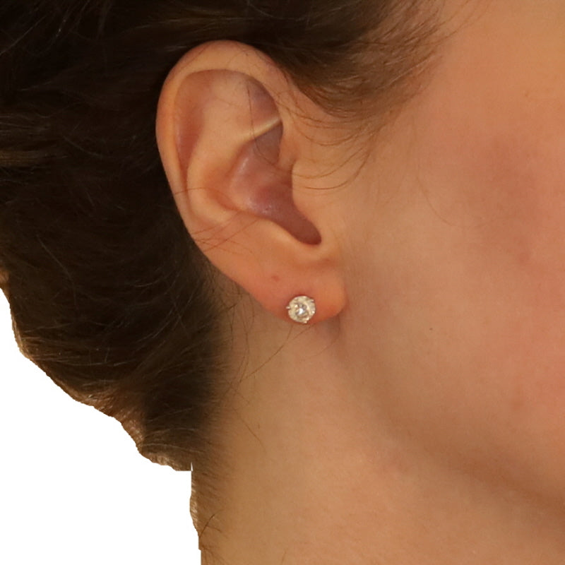 1.42ctw Diamond Earrings White Gold