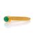 .64ct Emerald Ring Yellow Gold