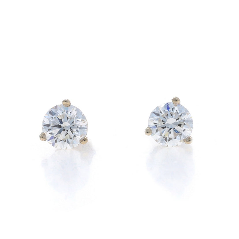 1.42ctw Diamond Earrings White Gold