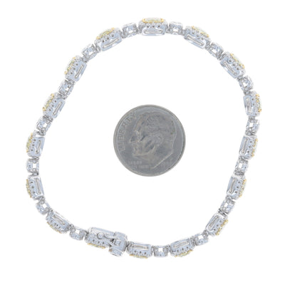 10.74ctw Diamond Bracelet White Gold