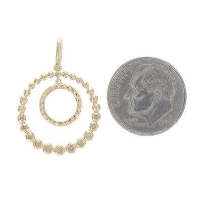 .18ctw Diamond Pendant Yellow Gold