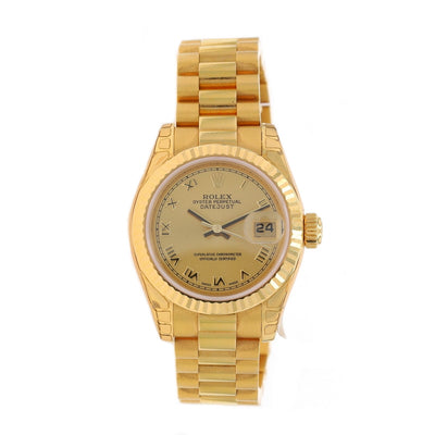 Rolex President Lady-Datejust Wristwatch 179178 Yellow Gold Automatic