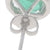 3.25ctw Emerald and Diamond Earrings White Gold