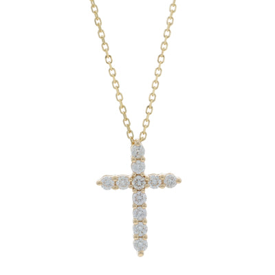 .25ctw Diamond Pendant Necklace Yellow Gold