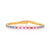 16.32ctw Multi-Color Sapphire Bracelet Yellow Gold