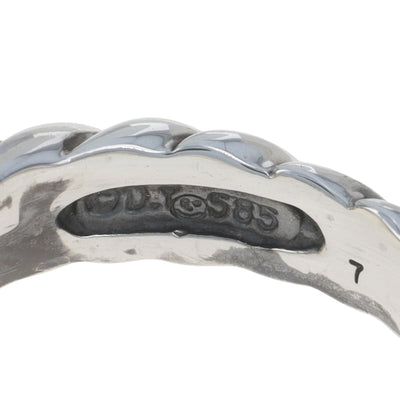 David Yurman Noblesse Blue Chalcedony Ring Sterling Silver