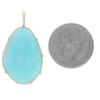 Amazonite Women's Pendant Yellow Gold