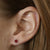 N/A .70ctw Ruby and Diamond Earrings Yellow Gold
