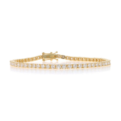 4.60ctw Diamond Bracelet Yellow Gold