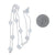 1.94ctw Diamond Diamond Cut Cable Chain Station Necklace White Gold