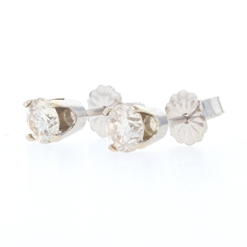 0.81 Diamond Earrings White Gold