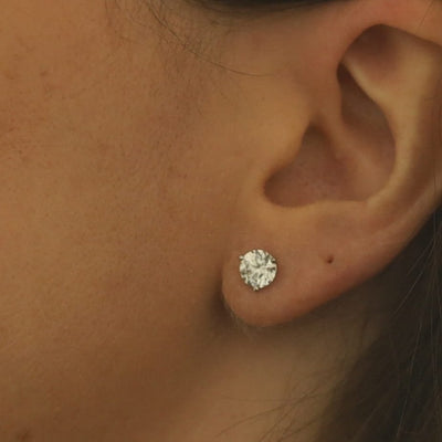 2.01ctw Diamond Women's Earrings White Gold