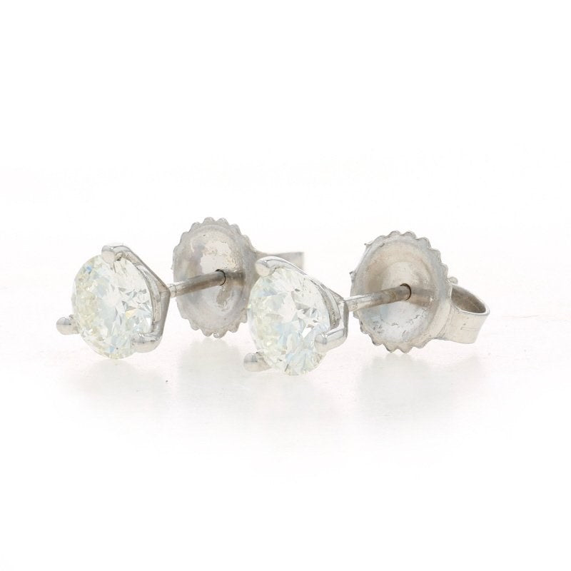 1.24ctw Diamond Women's Earrings White Gold