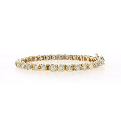 6.12ctw Diamond Women's Bracelet Yellow Gold