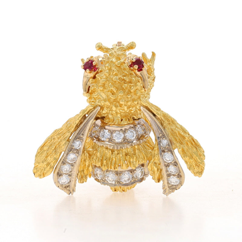 .84ctw Diamond and Ruby Yellow Gold