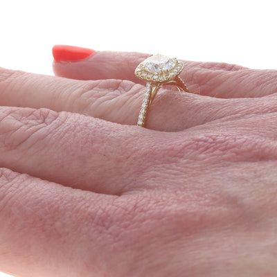 Coast 1.36ctw Diamond Ring Yellow Gold