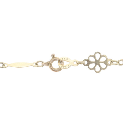Fancy Long & Short Chain Necklace Yellow Gold