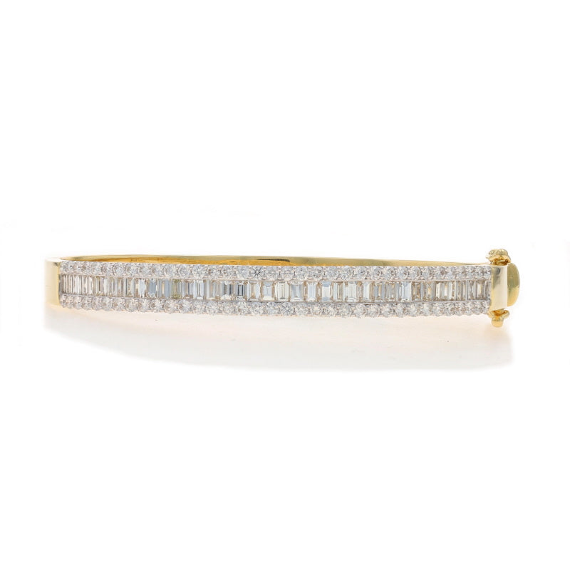 3.77ctw Diamond Bracelet Yellow Gold