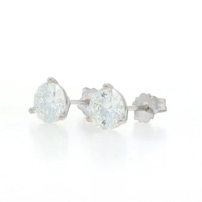 1.45ctw Diamond Earrings White Gold