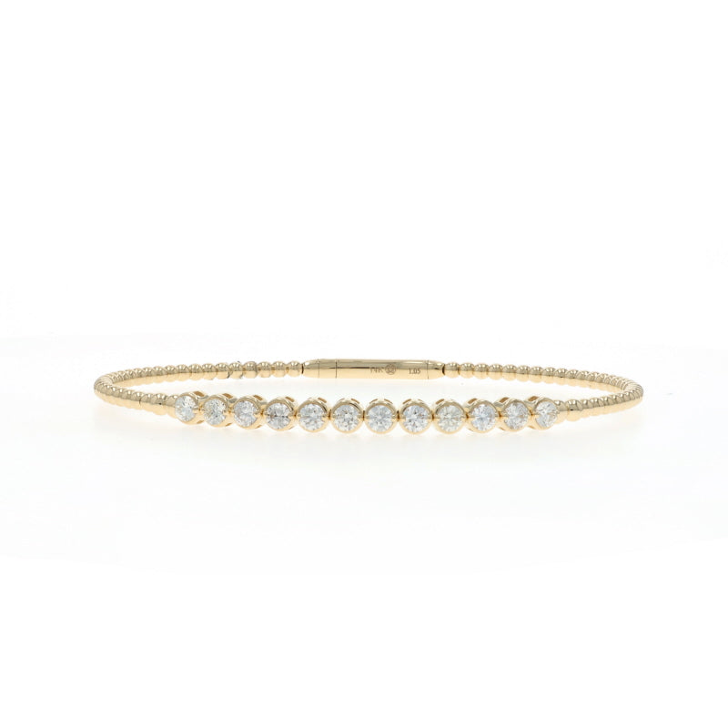 1.06ctw Diamond Bracelet Yellow Gold